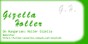 gizella holler business card
